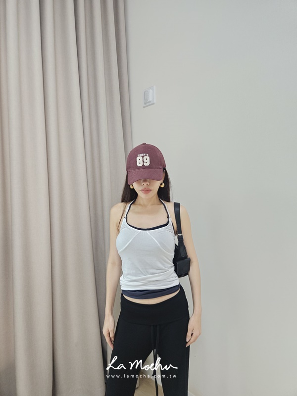 掛脖車線棉質背心